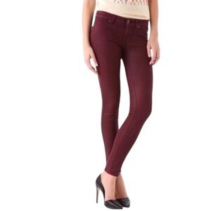 RICH & SKINNY Legacy Denim in Gogi (Maroon) Size 26 — Perfect for Fall!!!